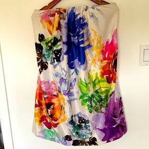 Silky watercolour Nicole Miller slip dress